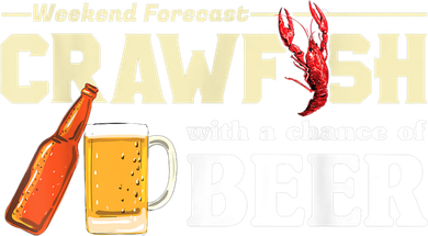 Weekend Forecast Crawfish With A Chance Of Beer Coaster