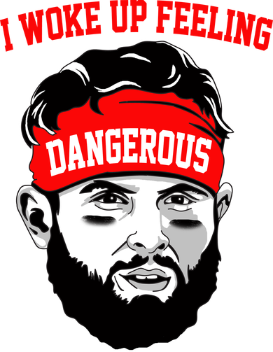 I Woke Up Feeling Dangerous Funny Football Tumbler