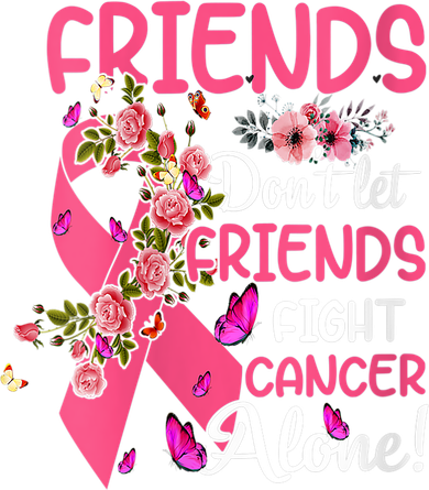 Womens Friends Don't Let Friends Fight Breast Cancer Alone Gifts Kids Hoodie