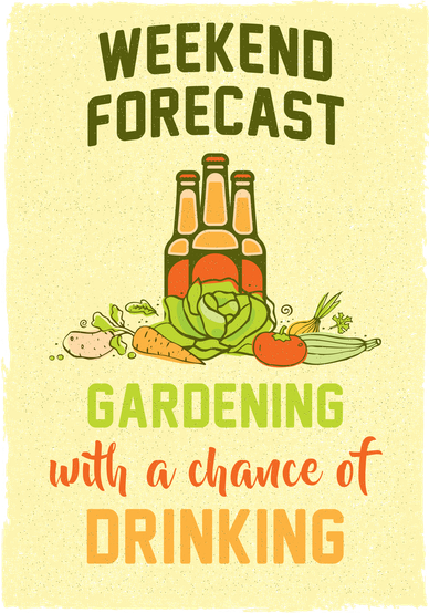 Weekend Forecast Gardening With A Chance Of Drinking Kids Sweatshirt