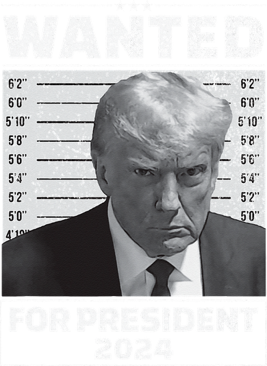 Wanted For President 2024 Trump Mugshot Tank Top