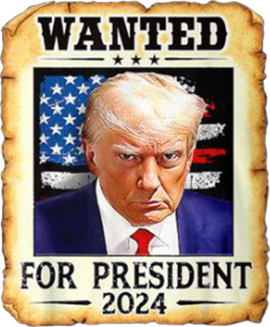 Wanted For President 2024 Donald Trump Long Sleeve Shirt