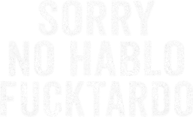 Funny Sorry No Hablo Fuctardo Spanish Humor Vintage Retro Golf Towel