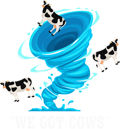 We Got Cows Funny Tornado Chaser Love Chasing Tornados Mousepad
