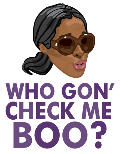 Who Gon Check Me Boo Apron