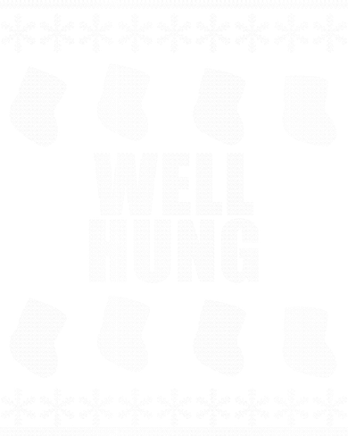 Well Hung Funny Ugly Christmas  Kids Hoodie
