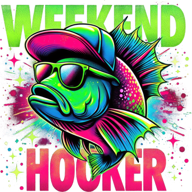 Weekend Hooker Funny Fish Kids Long Sleeve Shirt