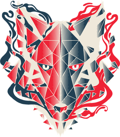 Wolf Head Polygonal Tank Top