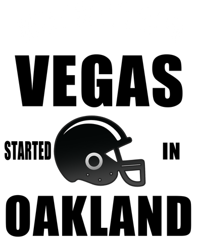 What Happens In Vegas started In Oakland Football Kids Long Sleeve Shirt