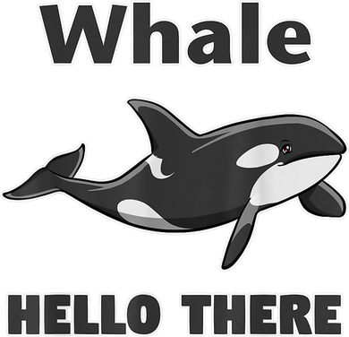 Whale Hello There Killer Whale Doggie Tank