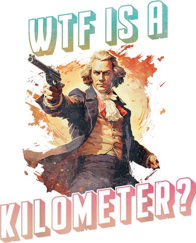 WTF Is A Kilometer Funny American George Washington Backpack
