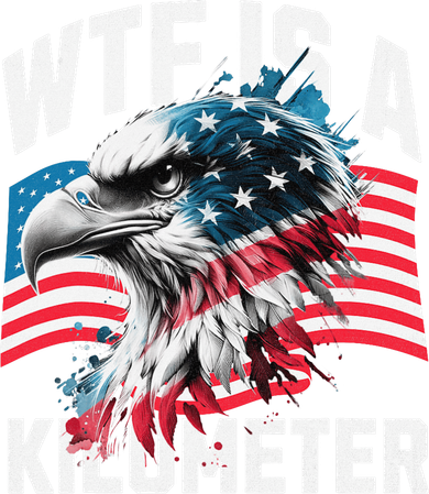 Wtf Is A Kilometer Eagle Badge American Vintage Humor Mousepad