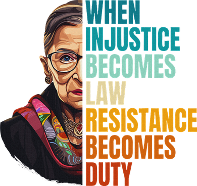 When Injustice Becomes Law Resistance Becomes Duty Rbg Quote Toddler Long Sleeve
