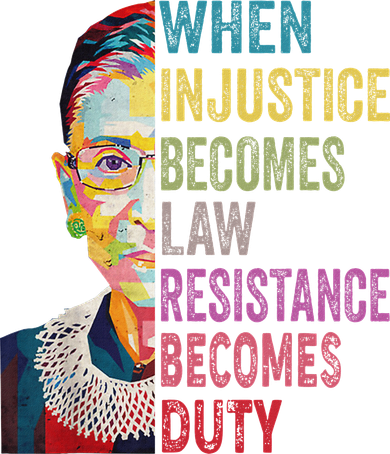 When Injustice Becomes Law Resistance Becomes Duty Women Ornament