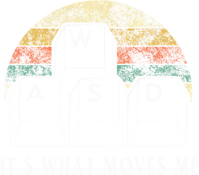 Wasd ItS What Moves Me Funny Pc Gamer Computer Nerd Gift Coaster