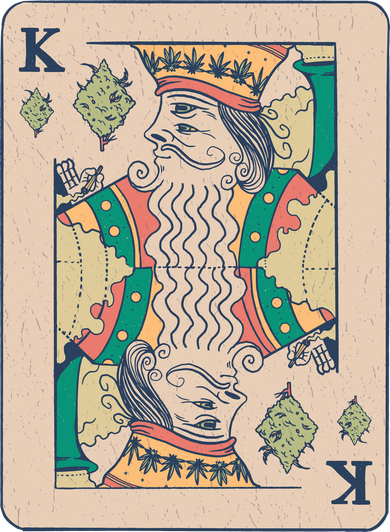 Weed King Poker Card Tumbler