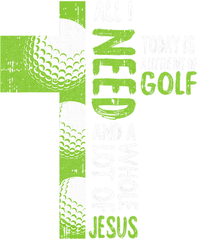 Whole Lot Of Jesus Golf Golfing Sport Lover Christian Golf Towel
