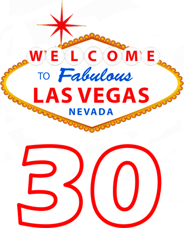 30 Years Old In Vegas - 30th Birthday Toddler T-Shirt