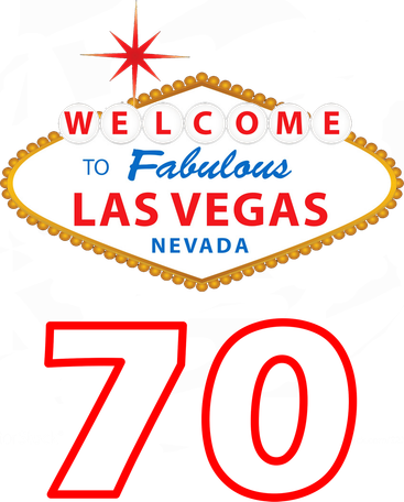 70 Years Old In Vegas 70th Birthday Beanie