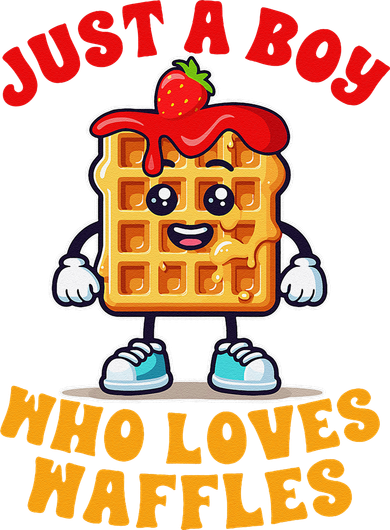 Waffle Lover Waffle Squad Foodie Just A Boy Loves Waffles Beanie