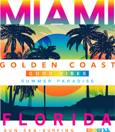 Wear Miami Florida Miami Colorful Sunrise Toddler T-Shirt