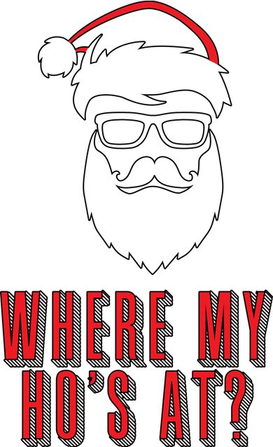 Where My Ho's At? Funny Xmas Kids T-Shirt