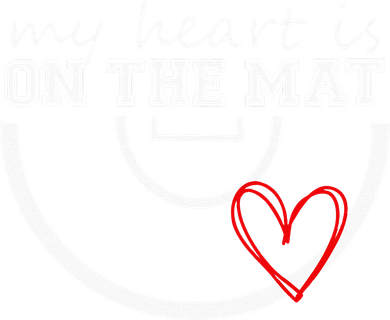 Wrestling My Heart Is On Mat Mom Wrestle Cricut Magnet