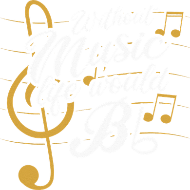 Without Music Life Would B Flat II Funny Music Quotes Women's Hoodie