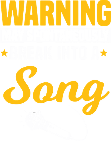 Warning May Spontaneously Break Into A Song Karaoke Lover Women's Sweatshirt