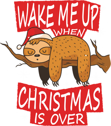 Wake Me Up When Xmas Is Over Sloth Costume Anti Christmas Meaningful Gift Women's Dry Zone Grid Polo