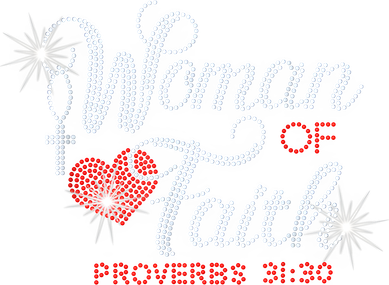 Woman Of Faith Bling Rhinestone Funny Christian Birthday Hat