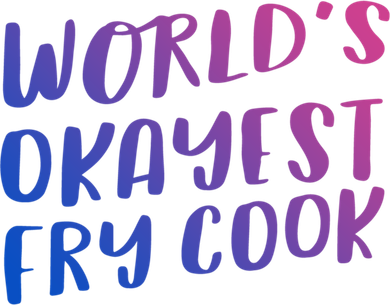 Worlds Okayest Fry Cook Funny Chef Restaurant Gift Hat
