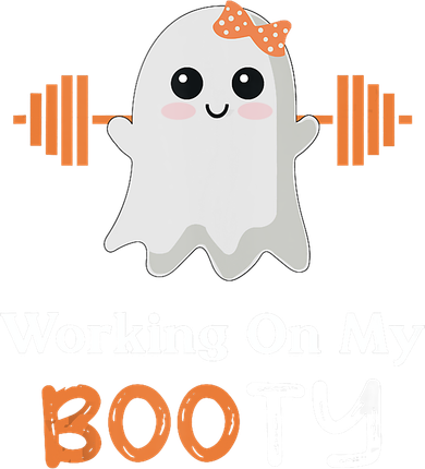 Working On My Booty Funny Halloween Gym Ghost Booty Pun Tumbler