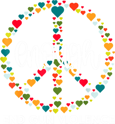 Wear Orange Peace Sign Enough End Gun Violence Kids Hoodie