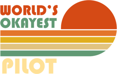 Worlds Okayest Pilot Funny Retro Funny Gift Coffee Mug