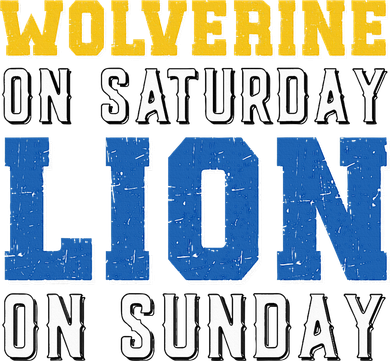 Wolverine On Saturday Lion On Sunday Funny Design Toddler T-Shirt