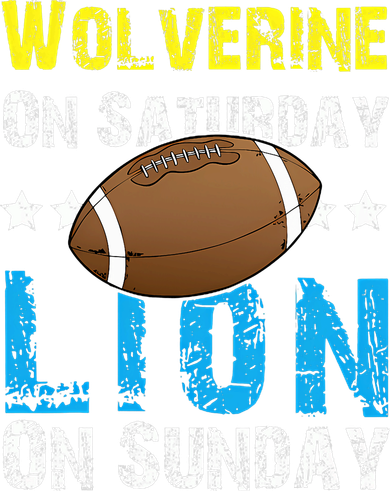 Wolverine On Saturday Lion On Sunday Toddler Hoodie