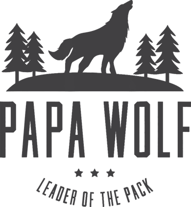 Wolf Pack Family - Dad Papa Wolf Kids T-Shirt