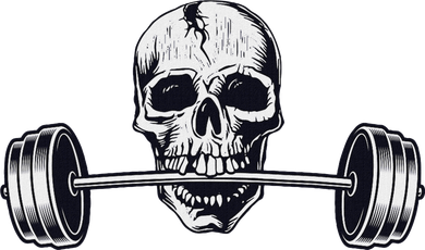 Weightlifting  Powerlifting Heavy Barbell Skull Long Sleeve Shirt