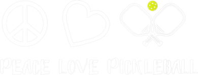 Womens Peace Love Pickleball Funny Pickleball Paddle Player Gift VNeck T Sweatshirt Cinch Pack Bag