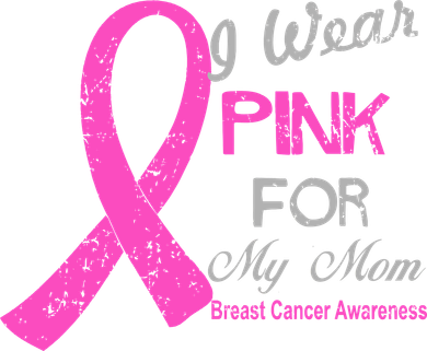 I Wear Pink For My Mom Breast Cancer Awareness Kids Sweatshirt