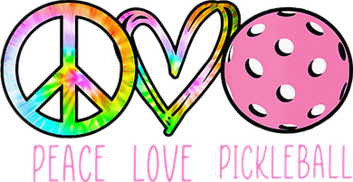 Womens Pickleball Retired Ladies Peace Love Pickleball Tumbler