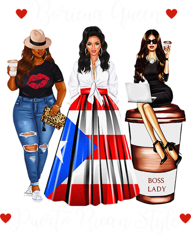 Womens Puerto Rican Style Boricua Queen Mom Womens Puerto Rico Women's Hoodie