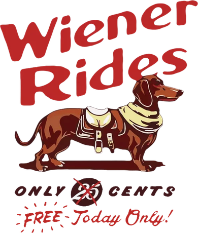 Wiener Rides Free Today Only Funny Wiener Dog Hoodie