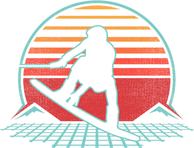 Wakeboard Retro Vintage 80s Style Wakeboarding Gift Cute Gift Baby Bodysuit