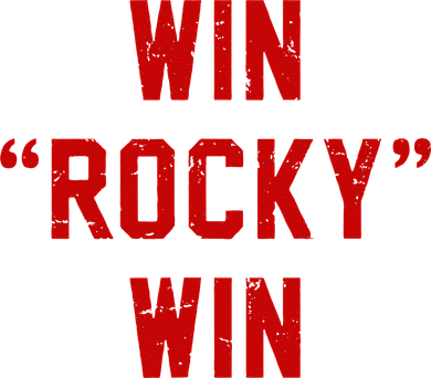Win Rocky Win Pre Distessed Font Button