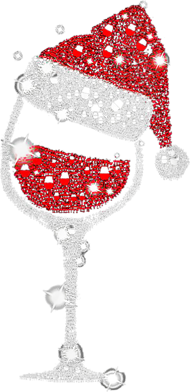 Womens Red Wine Glass Christmas Tee Funny Santa Hat Xmas Gift VNeck TShirt Coaster