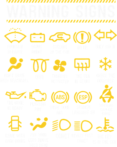 Warning Signs 101 Funny Car Mechanic Polo