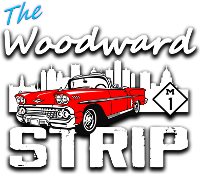 Woodward Strip Classic Car Kids Hoodie