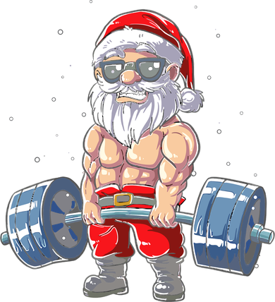 Weightlifting Santa Claus Christmas Fitness Gym Tank Top